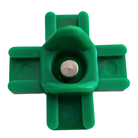 DIY poultry nipple drinker set with stainless steel nipple and green ABS housing