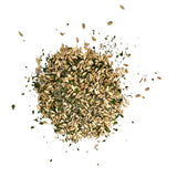 Digest and Detox herbs and seeds on a white background
