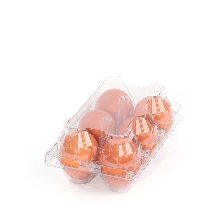 6-Egg Carton - Clear Plastic