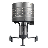 Front view of EU ProB poultry feather plucker with 20 inch stainless steel drum, 138 white rubber fingers, and powerful 1500W motor.