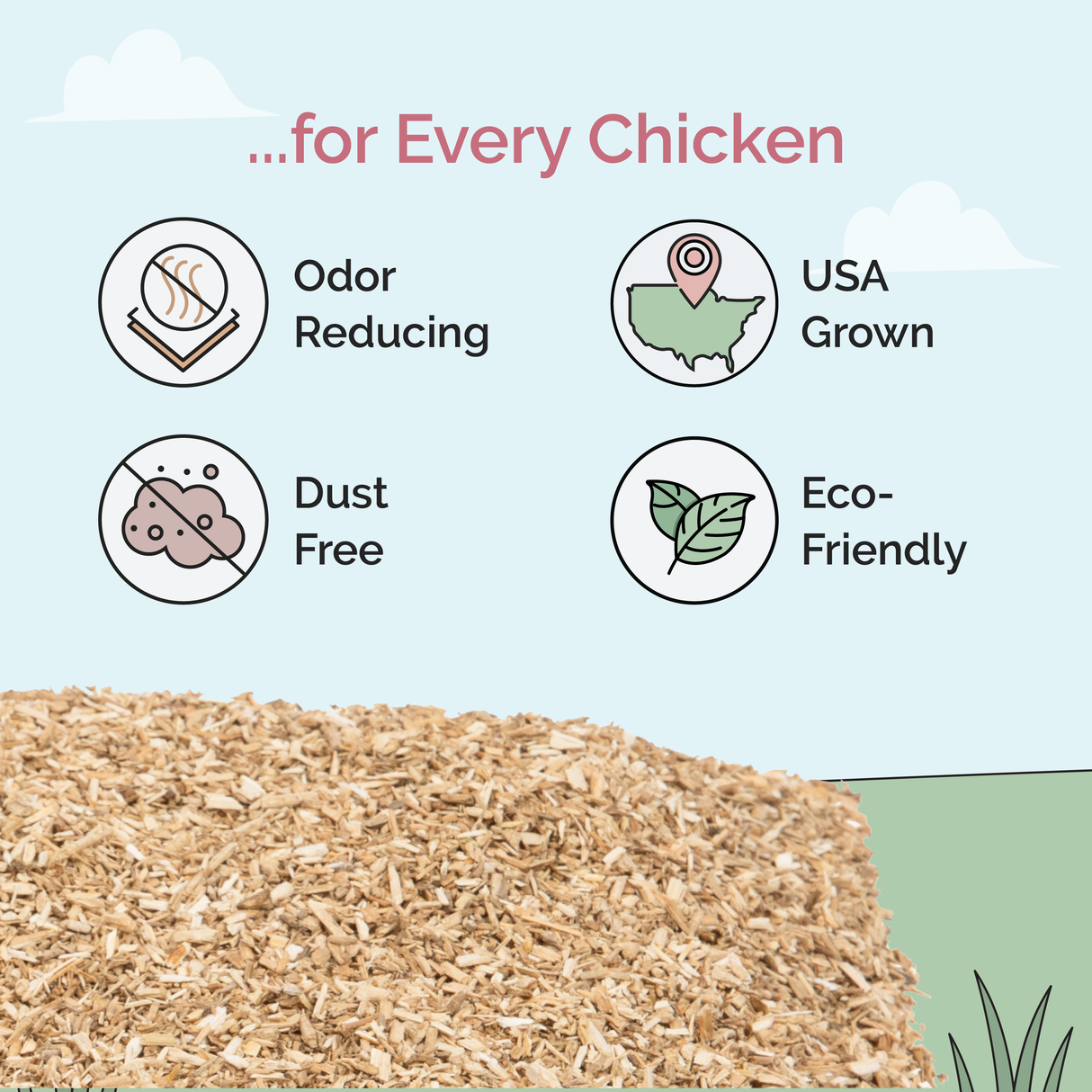 Mile Four Hemp Bedding for Chicken Coops