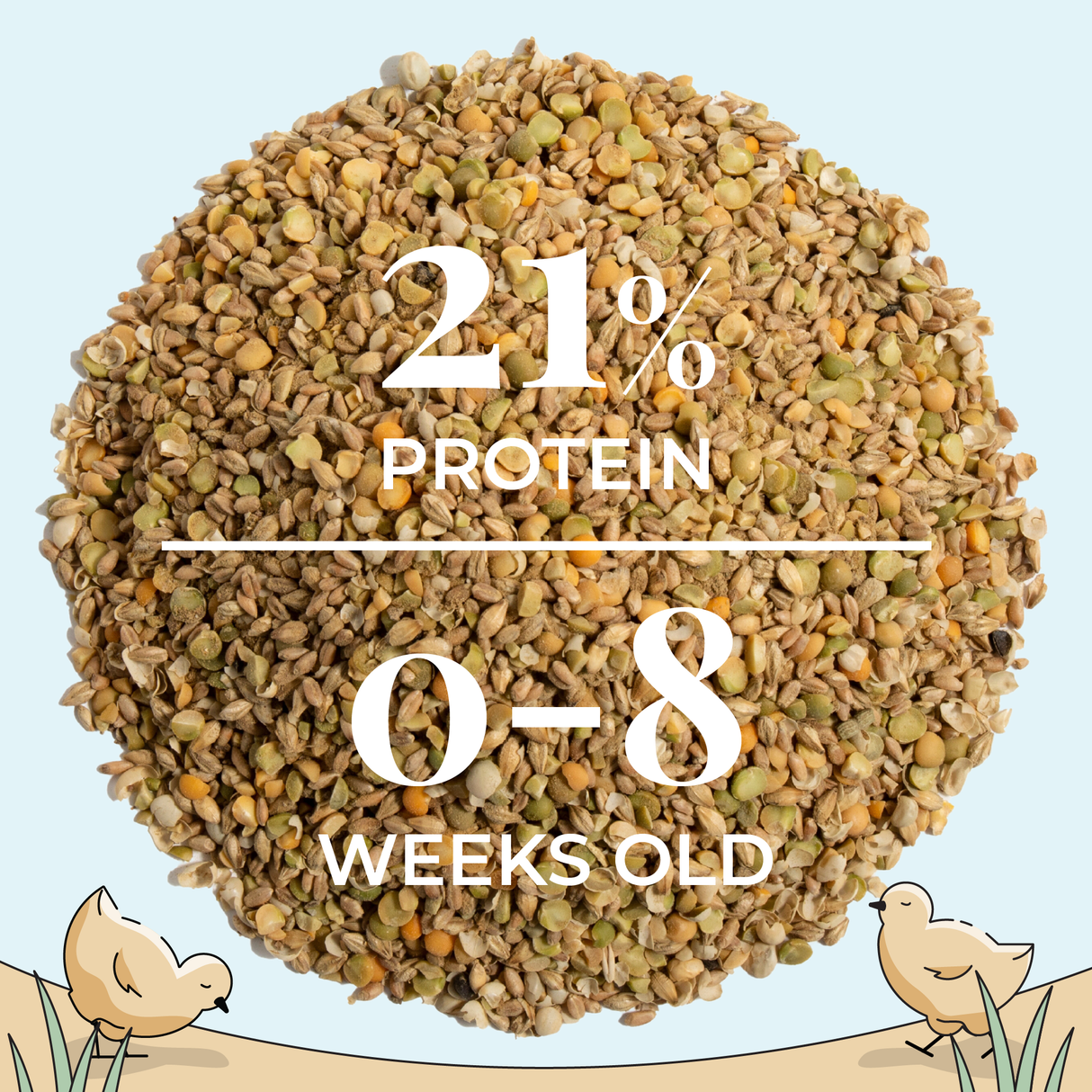 Mile Four (Starter Bundle) Organic Feed - 8 Week Supply for 6 Chicks