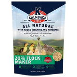 Kalmbach Feeds All Natural Flock Maker package with ducks on a grassy field background