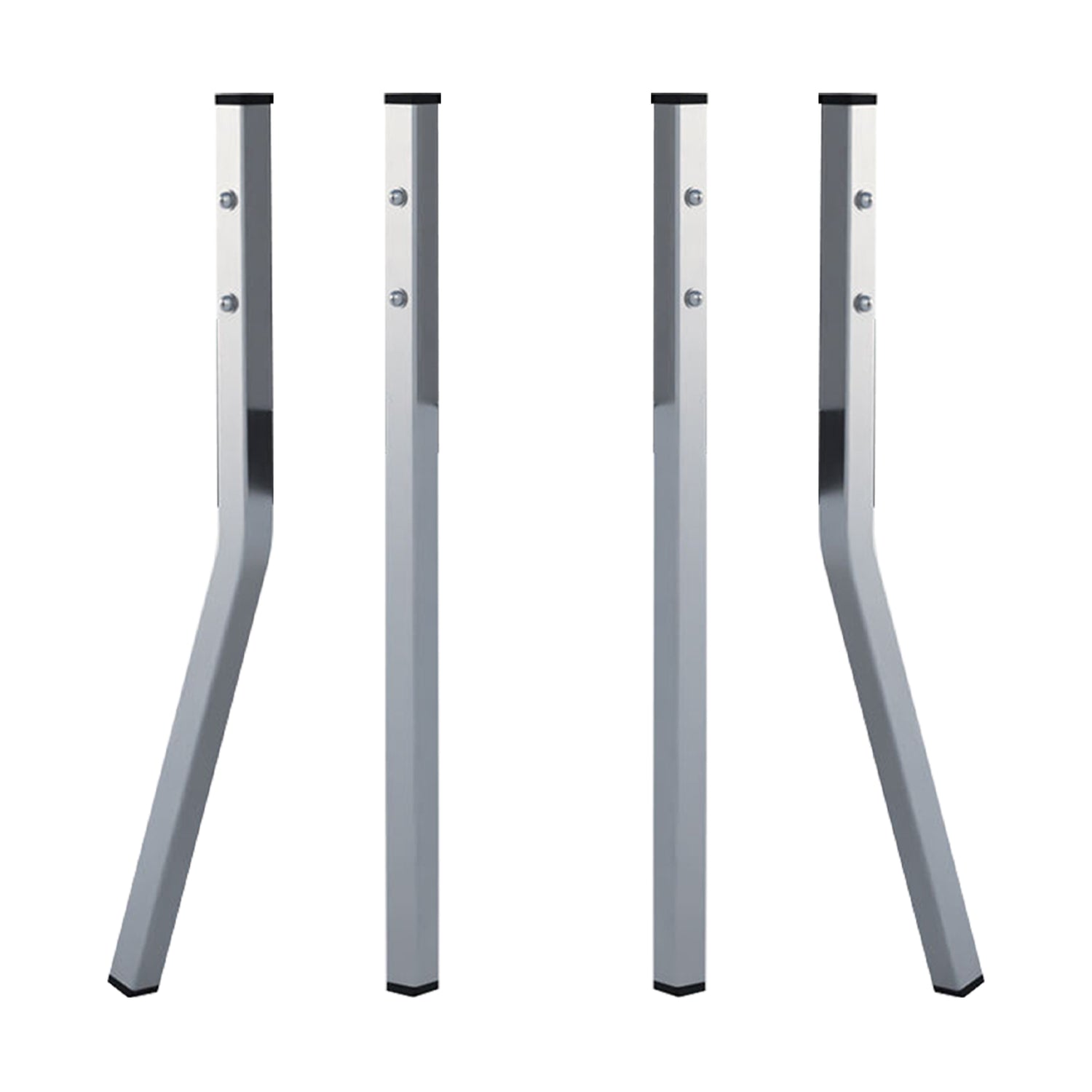 Set of four galvanized steel legs for Hatching Time Galvanized Nesting Box Series, providing a stable and rust-resistant base for elevated poultry nest boxes