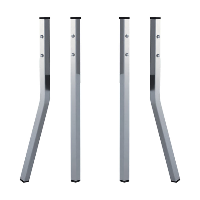 Set of four galvanized steel legs for Hatching Time Galvanized Nesting Box Series, providing a stable and rust-resistant base for elevated poultry nest boxes