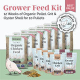 Grower Feed Kit | 12 Weeks of Organic Feed & Grit for 10 Pullets