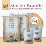 Mile Four (Starter Bundle) Organic Feed - 8 Week Supply for 6 Chicks