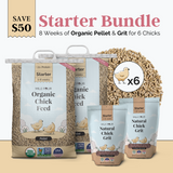 Mile Four (Starter Bundle) Organic Feed - 8 Week Supply for 6 Chicks