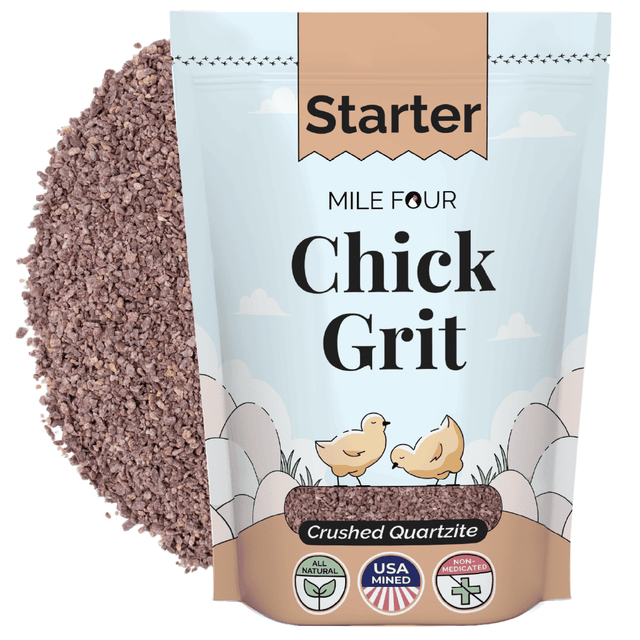 a bag of mile four chicken grit