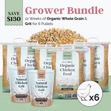 Mile Four (Grower Bundle) Organic Feed & Grit - 12 Week Supply for 6 Pullets