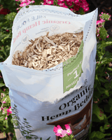 a bag of mile four organic hemp bedding