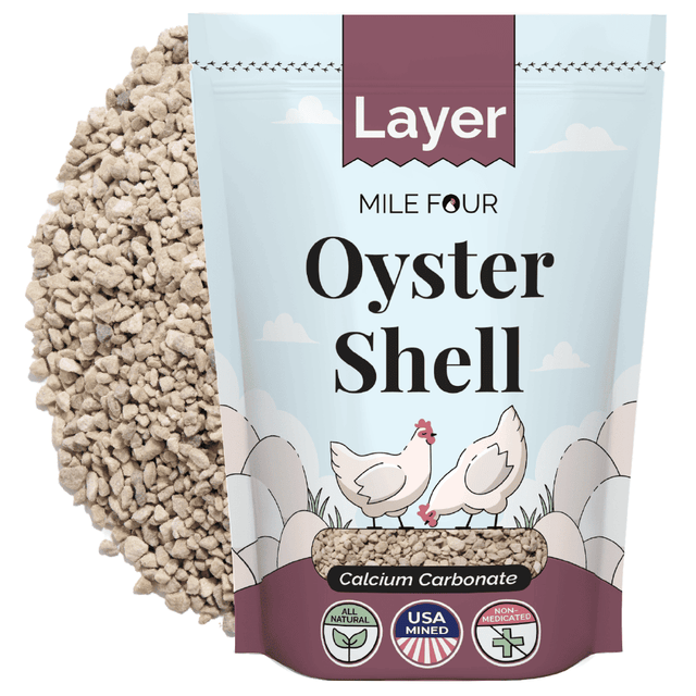 a small bag of Mile Four Oyster Shell | Calcium Boost