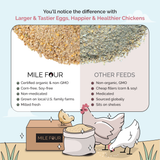 a comparison of mile four organic chick feed to other feeds