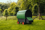 Hatching Time Nestera. The wagon can be seen on grass from the rear. Nesting box can be seen at rear of the wagon.