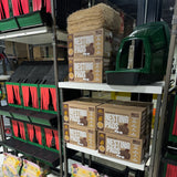 Hatching Time. Premium nesting pads and nesting boxes can be seen on warehouse shelf.