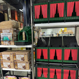 Hatching Time. Closeup view of nesting boxes and premium nesting pads.