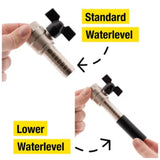 Water level depiction of the Optimus Poultry Drinker - 6 Gallon