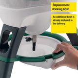 The Optimus Poultry Drinker - 6 Gallon includes a replacement drinking bowl