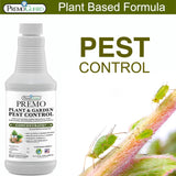 a infographic showing Plant and Garden Pest Control Concentrate By Premo Guard- 16 oz is great for pest control