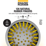 Chicken Plucker with ProA Natural Rubber Fingers