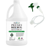 Hatching Time Premo. Bed bug and mite spray bottle next to removable nozzle.