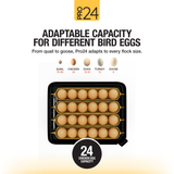 Pro24 Tabletop Automatic Egg Incubator (24 Eggs)