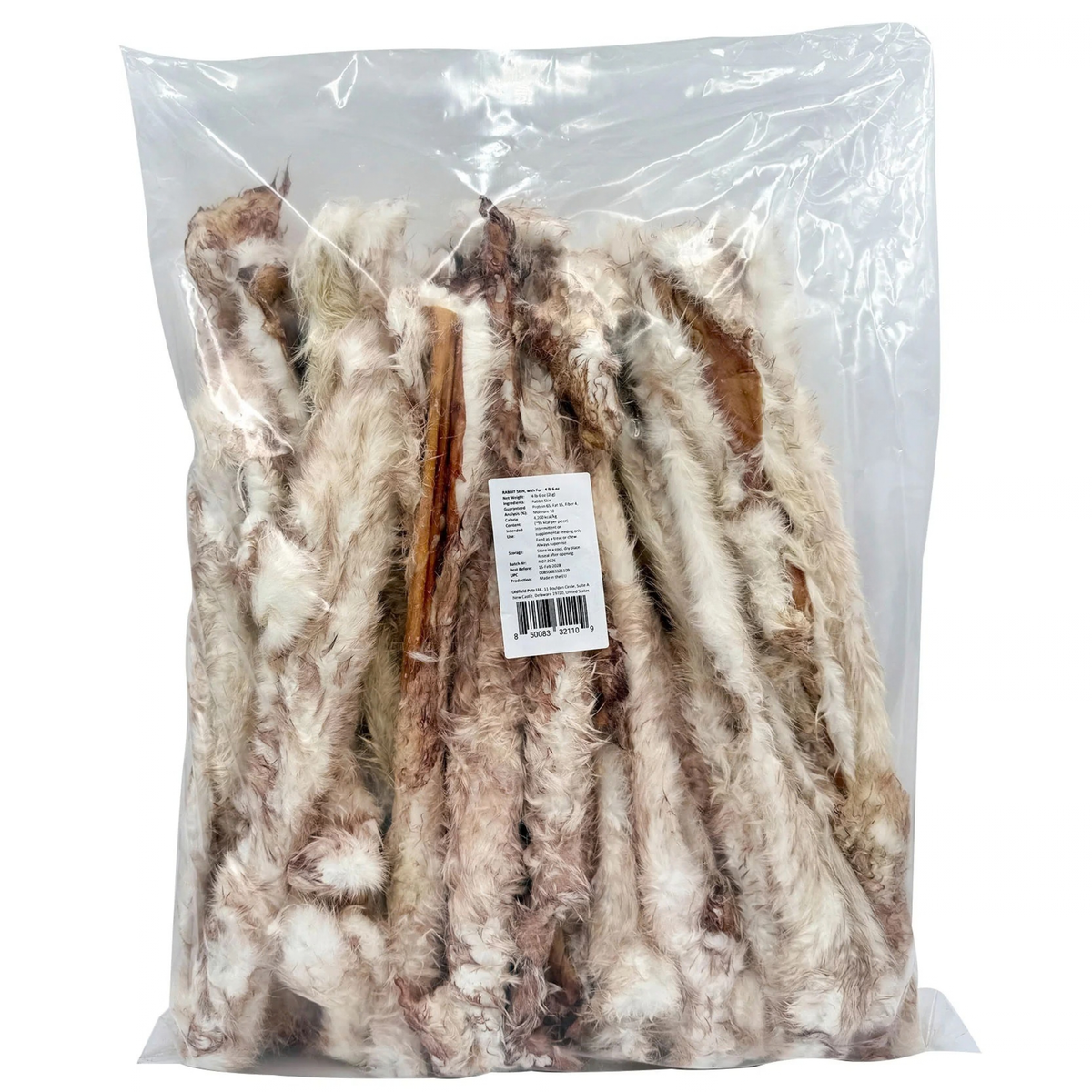 Rabbit Skin with Hair - Dog Treats