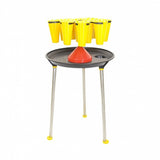 Hatching Time Cimuka. View of rotating cone processing stand with 14 kill cones for partridge/pheasant.