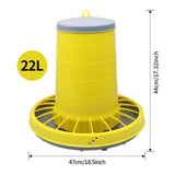 Raised Poultry Feeder - 34 lb