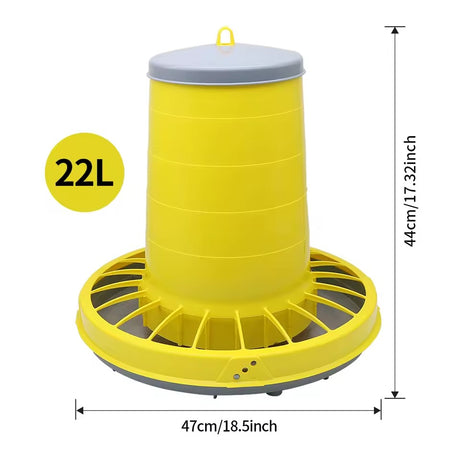 Raised Poultry Feeder - 34 lb