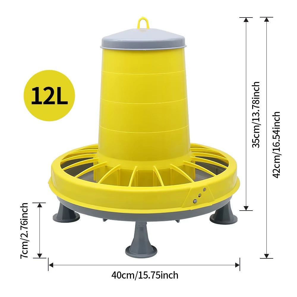 Raised Poultry Feeder - 18 lb
