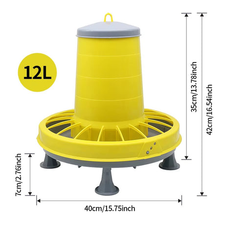 Raised Poultry Feeder - 18 lb