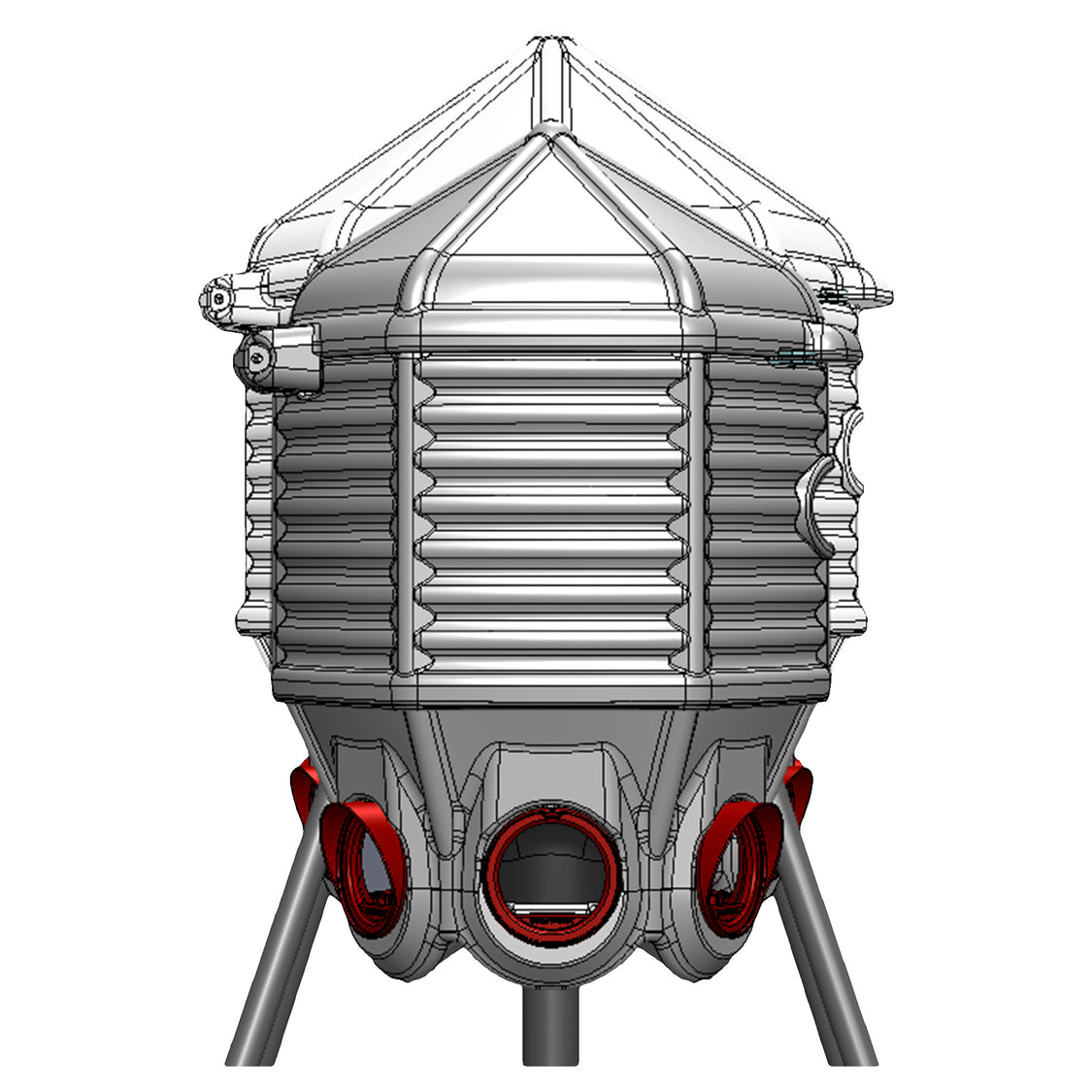 CoopWorx Feed Silo (80 lb Capacity) | Hatching Time