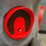 a close up view of a water port on our 8 gallon feed silo