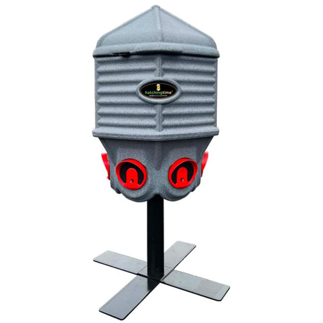 Hatching Time Coopworx 8 Gallon Water silo can be seen in image