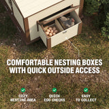 Flock Right Chicken Coop - House with Stand & Run