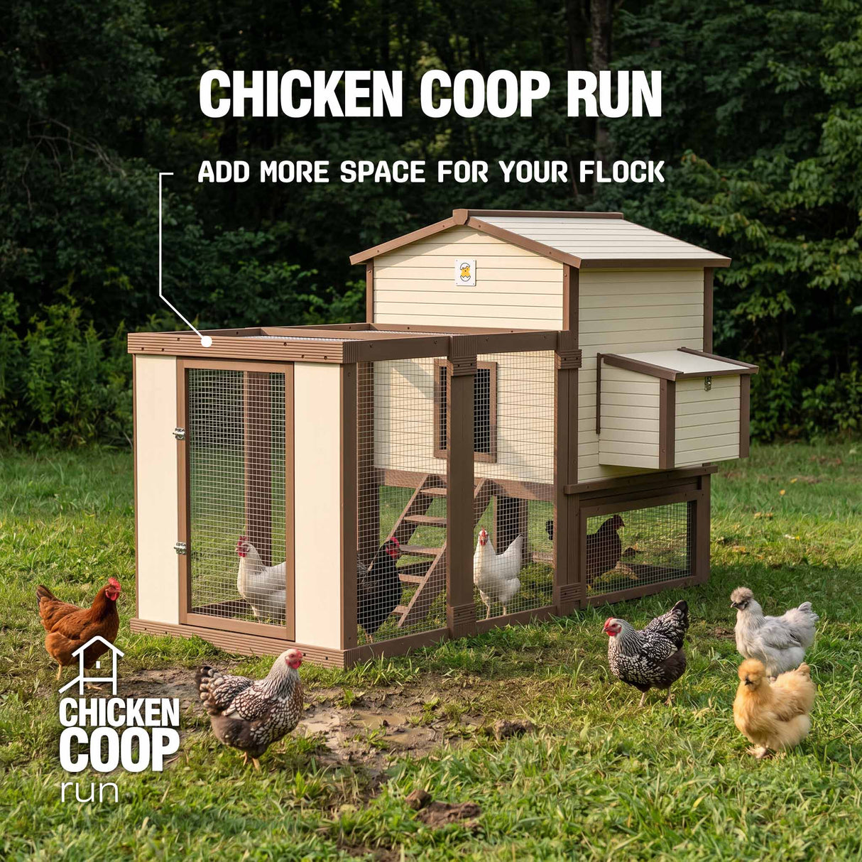Flock Right Chicken Coop - Stand & Run Only