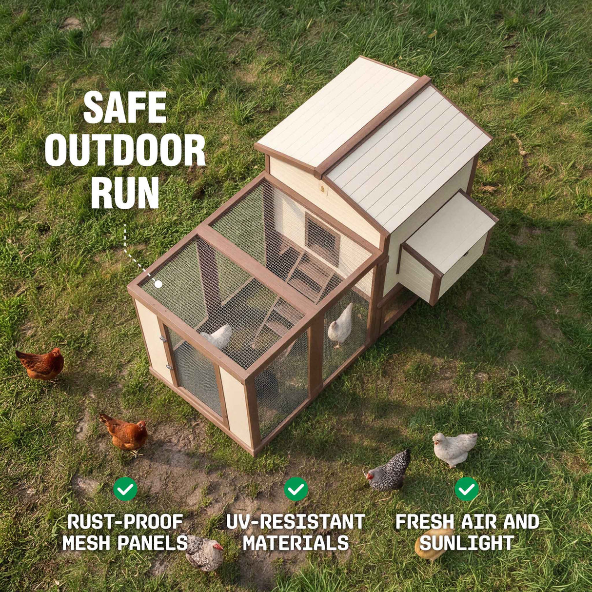 Flock Right Chicken Coop - Run Only