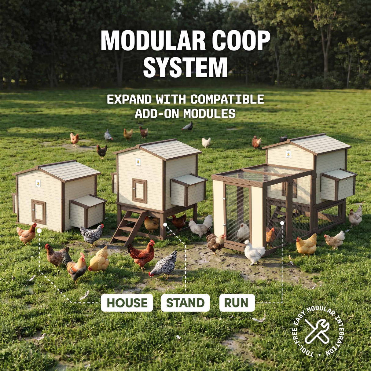 Flock Right Chicken Coop - Run Only