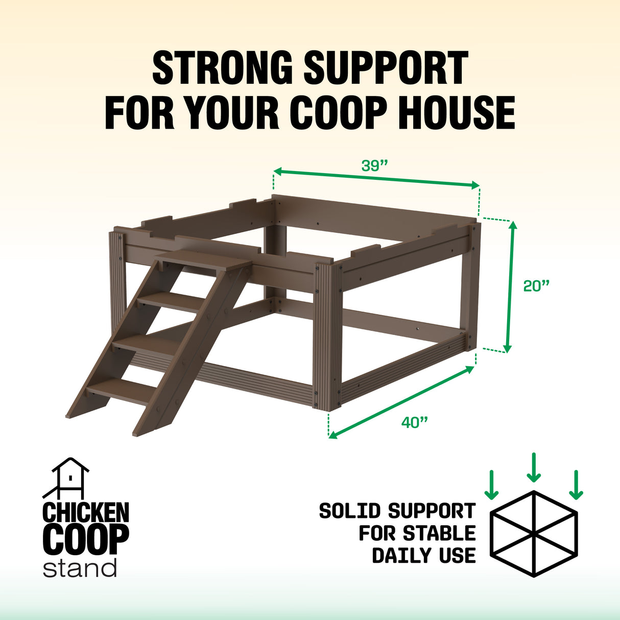 Flock Right Chicken Coop - Stand Only