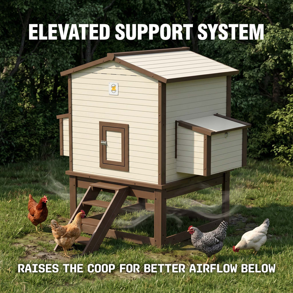 Flock Right Chicken Coop - Stand Only