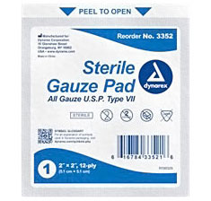 Hatching Time Sterile Gauze pad can be seen in image.