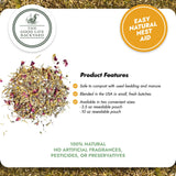 Product packaging for 'Easy Natural Nest Aid' with ingredients and branding details.