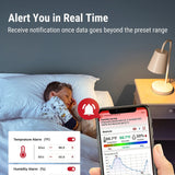 TempPro TP357 Bluetooth Hygrometer with Custom Temperature and Humidity Alerts Through the Mobile App