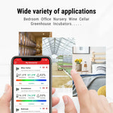 TempPro TP357 Bluetooth Thermometer Hygrometer for Home, Greenhouse, Nursery, Wine Cellar, and Incubator Monitoring
