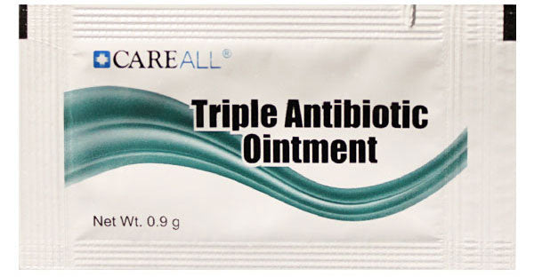 Hatching Time Triple antibiotic ointment shown in image.