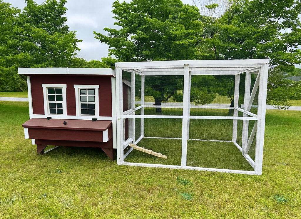 Wooden 8 Ft. Chicken Run