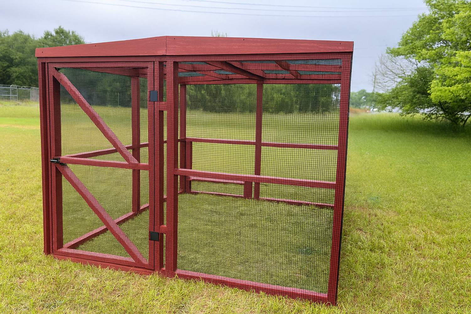 Wooden 16 Ft. Chicken Run