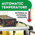 Hatching Time Cimuka CT120 Infographic showing top of open incubator showing digital control. Info graphic reads Automatic temperature. Internal and external sensors.