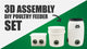 DIY Poultry Feeder Set (85 mm)